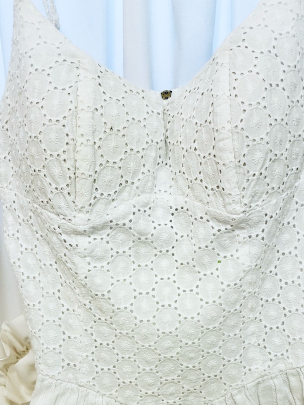 White Eyelet Sundress — Women Dress - Picture 2 of 11